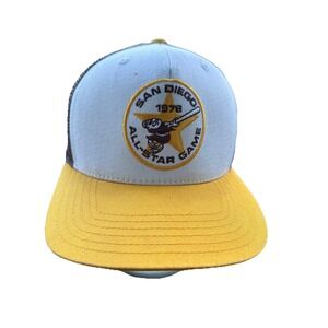 VTG San Diego Padres 1978 All Star Game Trucker Hat‎ Mesh MLB Snapback One Size